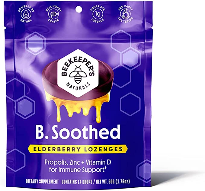 Beekeeper's Naturals B. Soothed Honey Lozenges