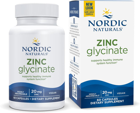 Nordic Naturals Zinc Glycinate 60 caps