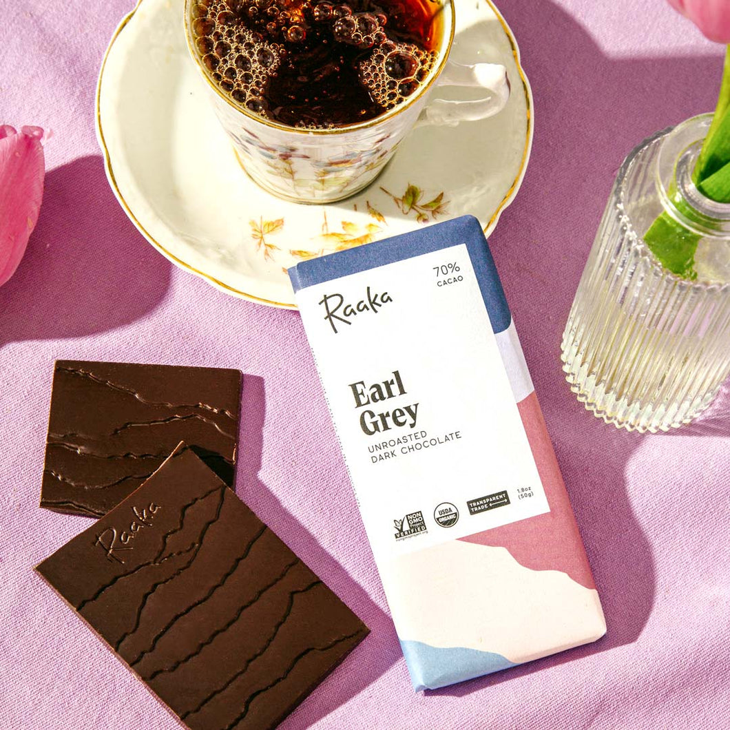 Raaka 68% Earl Grey Chocolate Bar