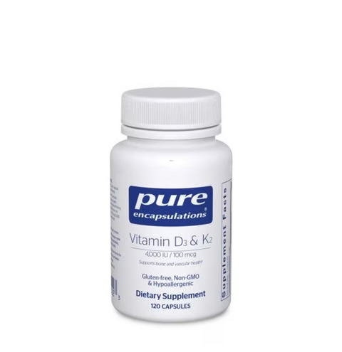 Pure Encapsulations Vitamin D3 and K2 120 caps