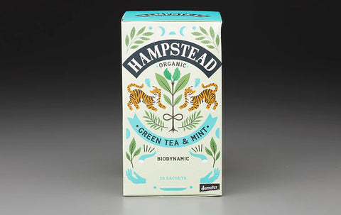 Hampstead Organic Green Tea and Mint 20 Tea Bags