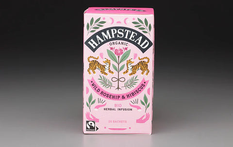 Hampstead Organic Wild Rose and Hibiscus 20 Tea Bags