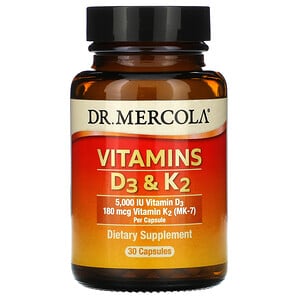 Mercola Vitamins D3&K2 30 caps
