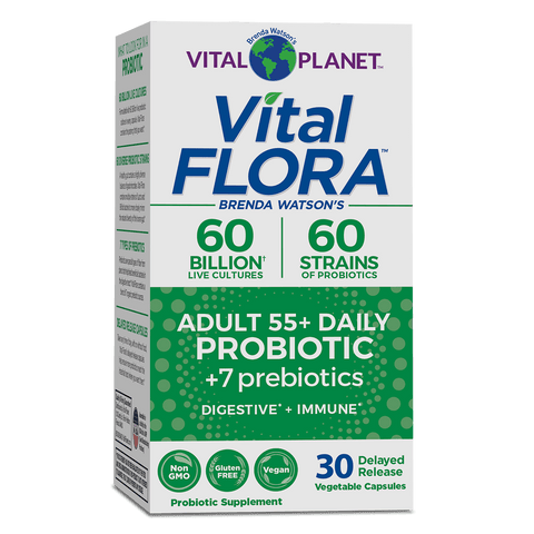 Vital Planet Vital Flora Adult 55+ 30caps Keep Refrigerated