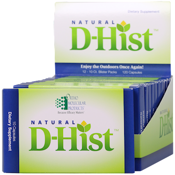 Ortho Molecular Products Natural D-Hist Packs 10caps