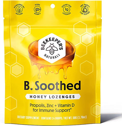 Beekeeper's B. Soothed Honey Lozenges 14ct