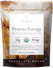 Load image into Gallery viewer, Truvani Protein and Energy Chocolate Mocha 20 servings
