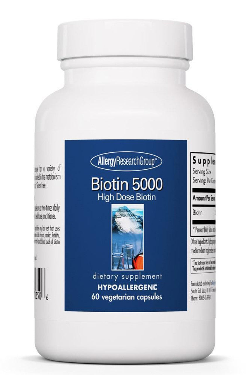 Allergy Research Group Biotin 5000 60 vegcaps