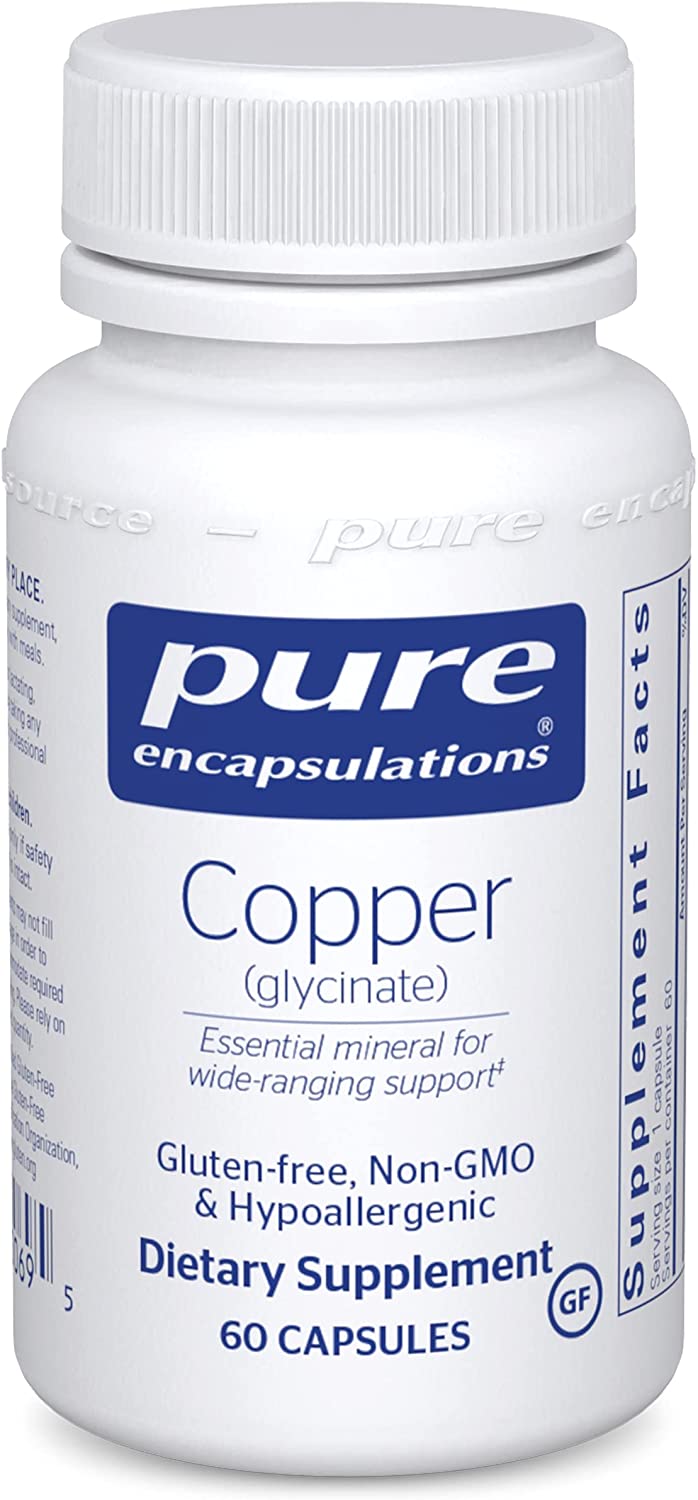 Pure Encapsulations Copper Glycinate 60's