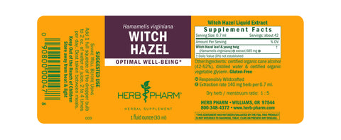 Herb Pharm Witch Hazel