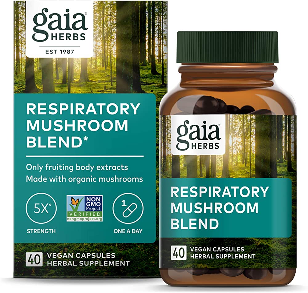 Gaia Respiratory Mushroom Blend 40 caps