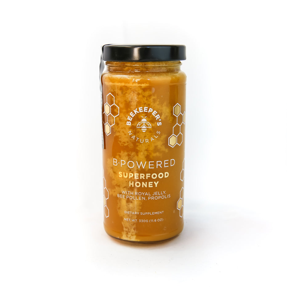 BeeKeepers Naturals B. Powered Superfood Honey