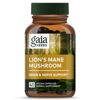 Gaia Lion's Mane Mushroom 40 vcaps