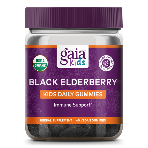 Gaia Kids Everyday Black Elderberry Gummies 40ct