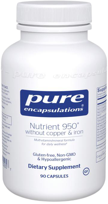 Pure Encapsulations Nutrient 950 w/o copper & iron