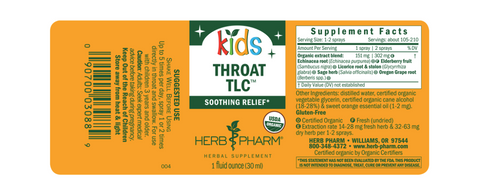Herb Pharm Kids Throat TLC