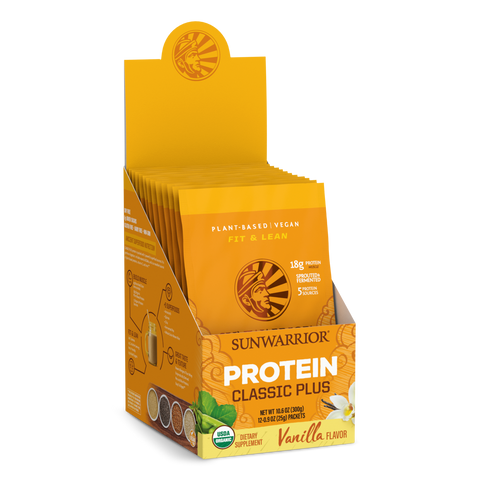 Sunwarrior Protein Classic Plus Vanilla Travel Packets