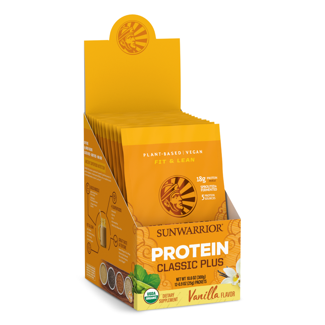 Sunwarrior Protein Classic Plus Vanilla Travel Packets