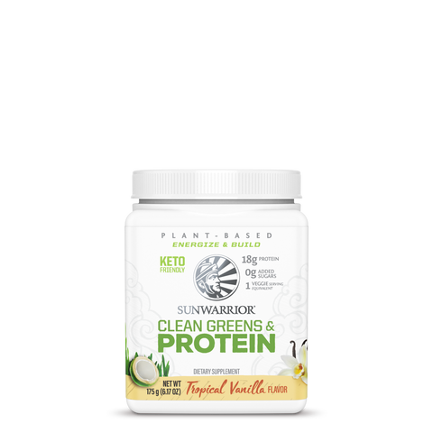 Sunwarrior Clean Greens and Protein Tropical Vanilla 175g