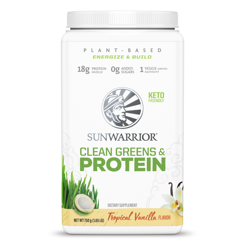 Sunwarrior Clean Greens and Protein Tropical Vanilla