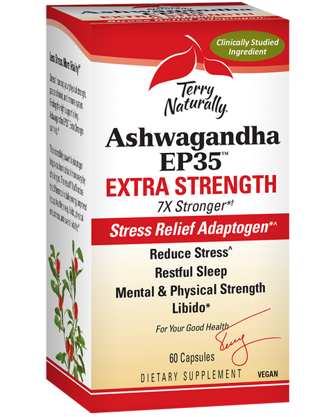 Terry Naturally Ashwagandha EP35 Extra Strength 60 V caps