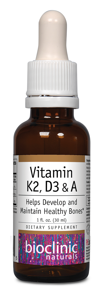 Bioclinic Vitamin K2, D3 & A 1 floz