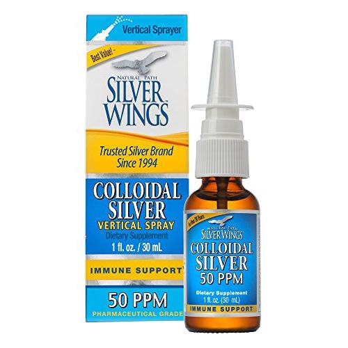 Silver Wings Colloidal Silver Vertical Spray 50 PPM 1 fl. oz.